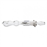 Glass Pipe Rochit w. Filter Adapter Clear  SG19 18,5cm (Black Leaf)